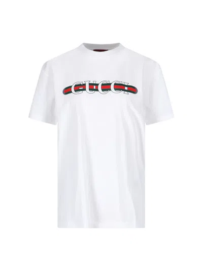 Gucci Women Ancora G Loved T-shirt In White