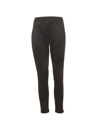 Pre-owned Gucci Logo Tape Jersey Track Pants In Black