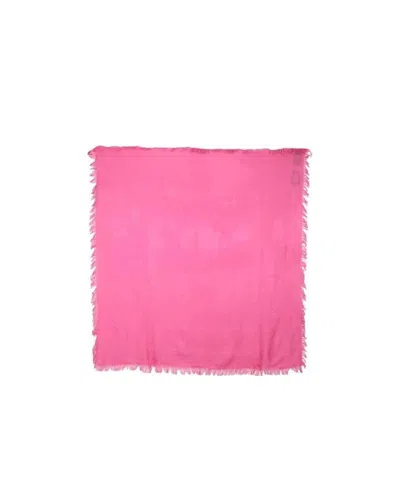 Gucci Logo Tassel Scarf In Pink