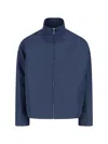 Gucci Embroidered-logo Jacket In Blue