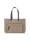Gucci Men Logo Tote Bag In Beige