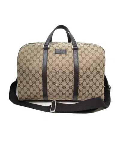 Gucci Logo Travel Bag In Nude
