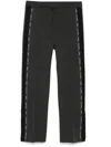 Gucci Embroidery Wool Trousers In Grey