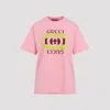 Gucci Logo-printed Short-sleeved T-shirt In Pink