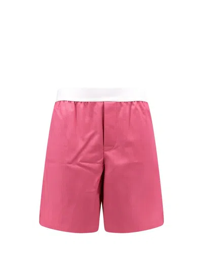Gucci Light Wool Boxer-style Shorts In Pink