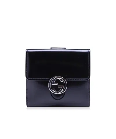 Gucci Logo Wallet In Black