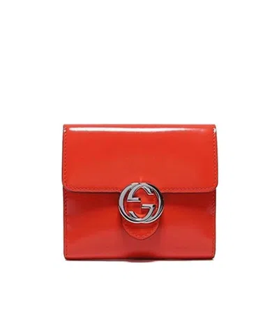 Gucci Logo Wallet In Red