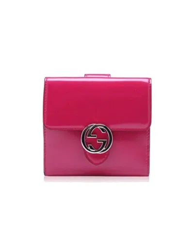 Gucci Logo Wallet In Red