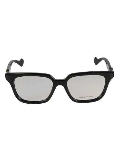 Gucci Logo Wayfarer Frame In Black