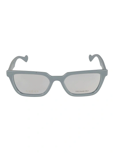 Gucci Logo Wayfarer Frame In Light Blue