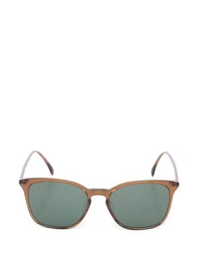 Pre-owned Gucci Logo Wellington Sunglasses In Brown