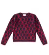 Gucci Wool Jacquard Sweater In Red