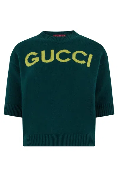 GUCCI GUCCI LOGO WOOL SWEATER
