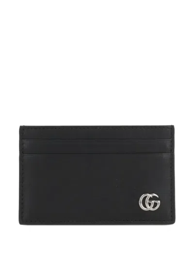 Gucci Gg Marmont Card Case In Black