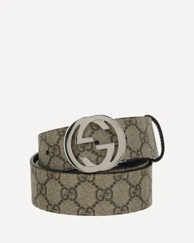 Gucci Men Logoed Belt In Brown