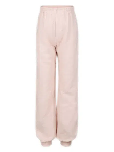 Gucci Kids' Logo-embroidered Cotton Trousers In Pink