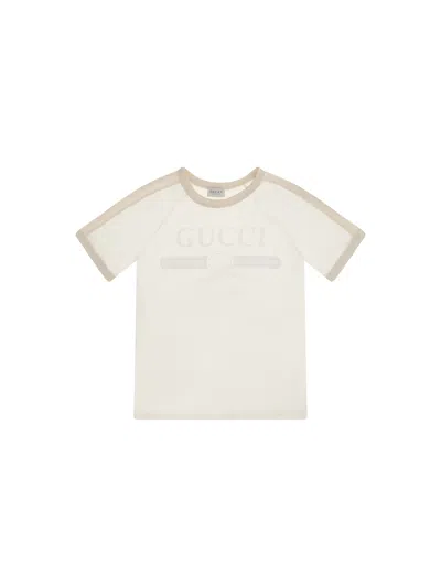 Gucci Logo-embroidered T-shirt In White