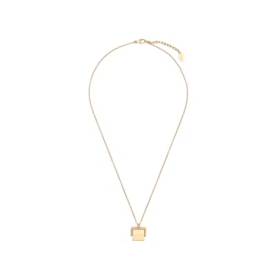 Gucci Logo-engraved Necklace In Gold