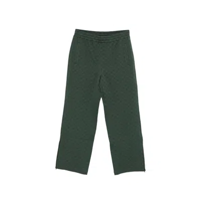 Gucci Logo-pattern Track Pants In Green