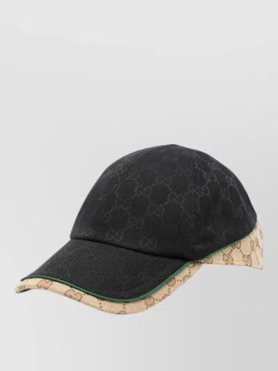 Gucci A001i24hbk3 Gg Monogram Cotton Fabric Baseball Cap In Multi