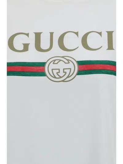 Gucci Logo-print Cotton T-shirt In White