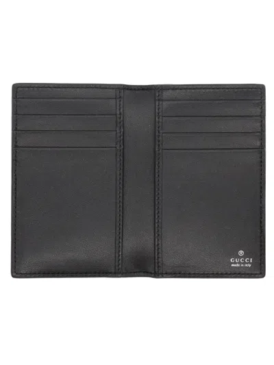 Gucci Long Calfskin Card Holder In Black