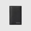 Gucci Long Card Case With Logo In Black
