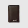 Gucci Long Card Case With Horsebit In Brown