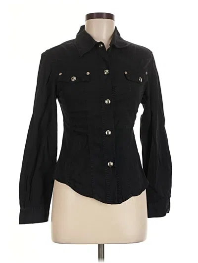 Pre-owned Gucci Long Sleeve Blouse In Black