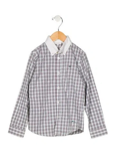 Pre-owned Gucci Babies' Long Sleeve Button Down Shirt In Neutral