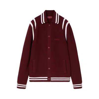 Pre-owned Gucci Long-sleeve Cardigan 'red' | Men's Size Xxl