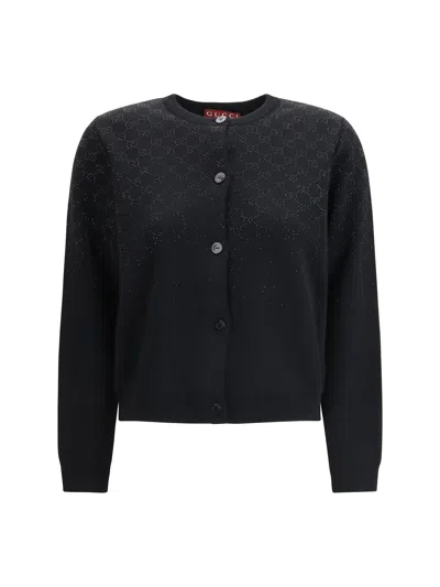 Gucci Long-sleeve Crew-neck Cardigan