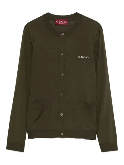 Gucci Women Long Sleeve Crew-neck Cardigan In Multi