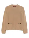 Gucci Horsebit Wool Cashmere Sweater In Brown