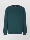 Gucci Long Sleeve Crewneck Sweatshirt With Ribbed Cuffs And Hem In Multi