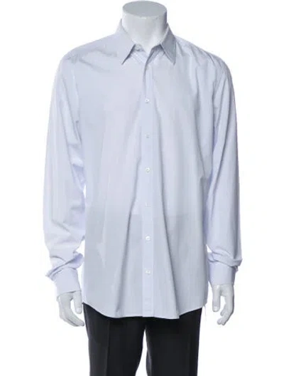 Pre-owned Gucci Long Sleeve Dress Shirt In White