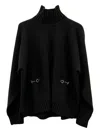 Gucci Wool And Cashmere Turtle-neck Jumper In Black