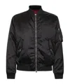 Gucci Bomber Jacket In Nylon Canvas Fabric In Black