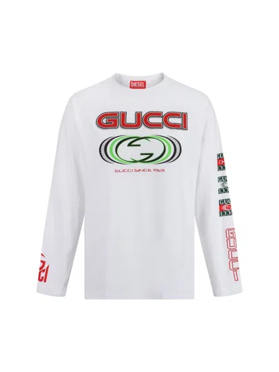 Gucci Logo Heavy Cotton Jersey T-shirt In White