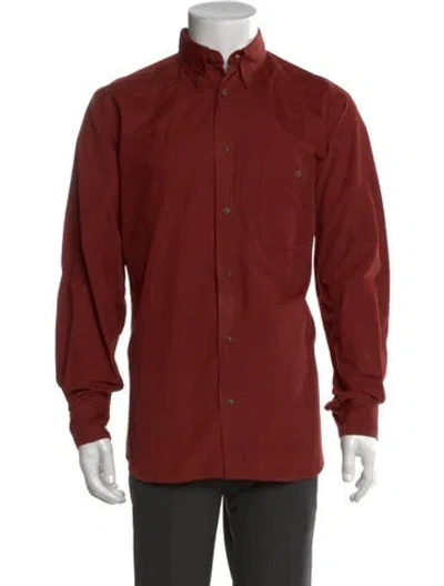Pre-owned Gucci Long Sleeve Shirt In Burgundy