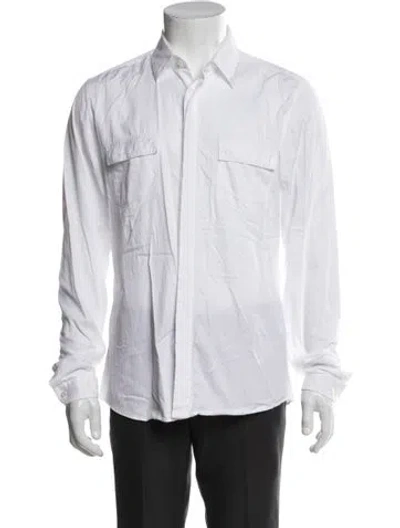 Pre-owned Gucci Long Sleeve Shirt In White