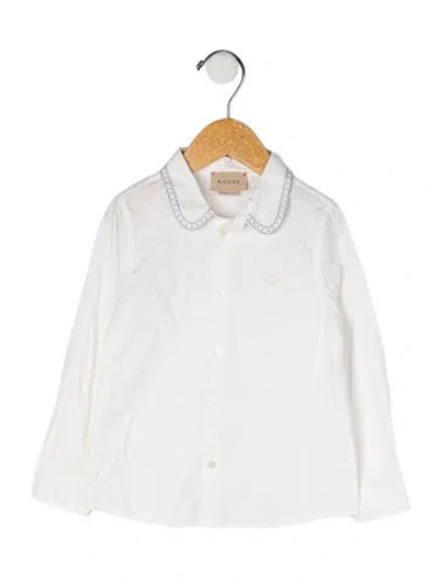 Pre-owned Gucci Babies' Long Sleeve Shirt In White