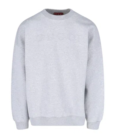 GUCCI GUCCI EMBOSSED JERSEY SWEATSHIRT