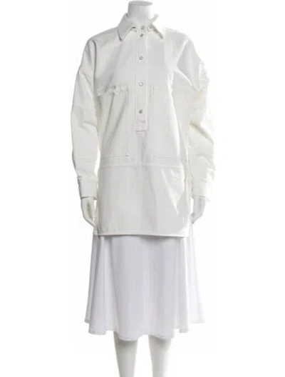 Pre-owned Gucci Long Sleeve Tunic In White