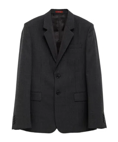 Gucci Long-sleeved Blazer In Black