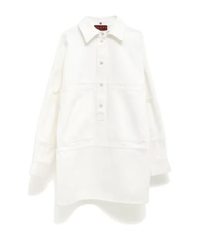 Gucci Long-sleeved Blouse In White