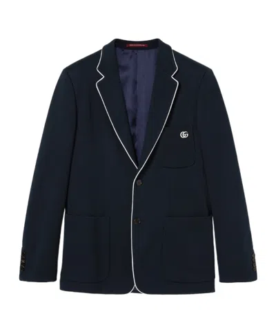 Gucci Long-sleeved Casual Jacket In Black