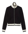 Gucci Cotton Fleece Zip Jacket In Black