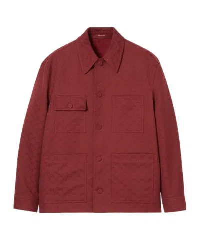 Gucci Long-sleeved Casual Jacket In Red