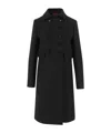 Gucci Double G Double-breasted Wool Coat In Black